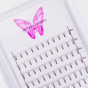 4D premade lash fans in Astara Lashes tray