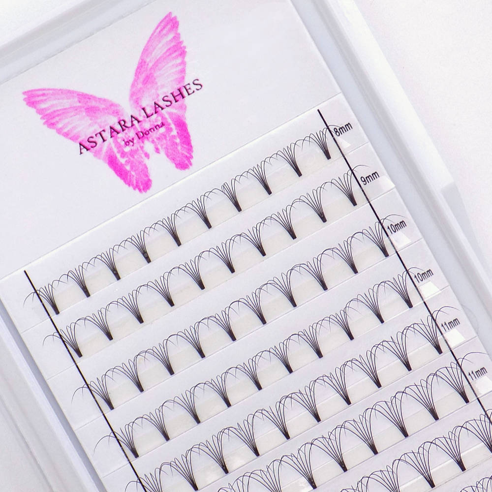 6D premade lash fans in Astara Lashes tray