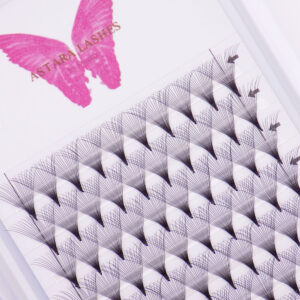 20D point base premade lash fans in Astara Lashes tray